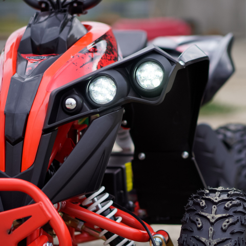 ATV electric Kinder Eco Wolf XXL 1200W 48V cu 3 viteza 6 inch, culoare Rosie [15]