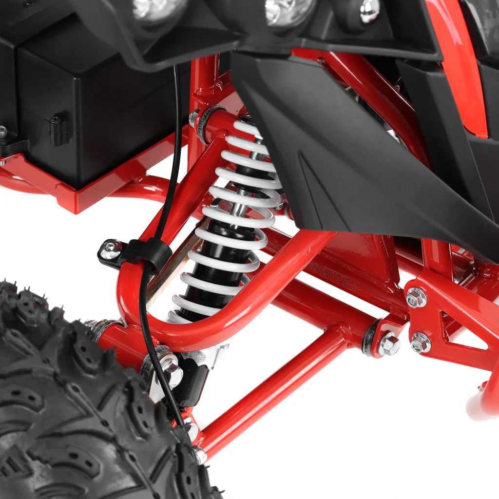 ATV electric Kinder Eco Wolf XXL 1200W 48V cu 3 viteza 6 inch, culoare Rosie [2]