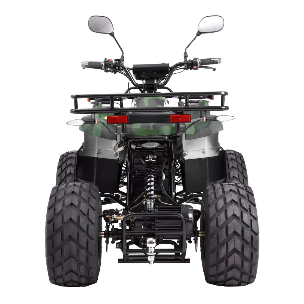 ATV electric Kinder EcoHercules 1200W 60V 20Ah cu COC, omologare rutiera, Army Green [1]