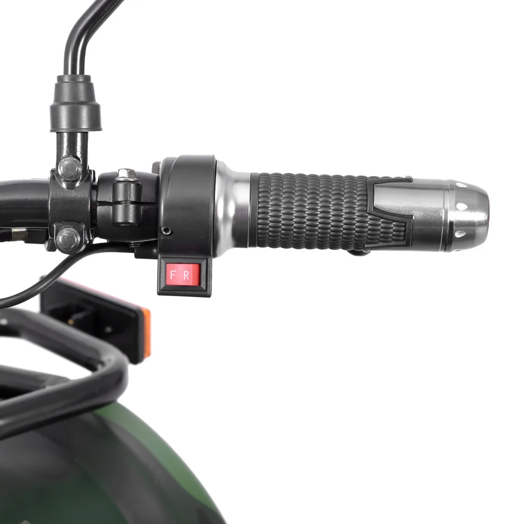 ATV electric Kinder EcoHercules 1200W 60V 20Ah cu COC, omologare rutiera, Army Green [4]