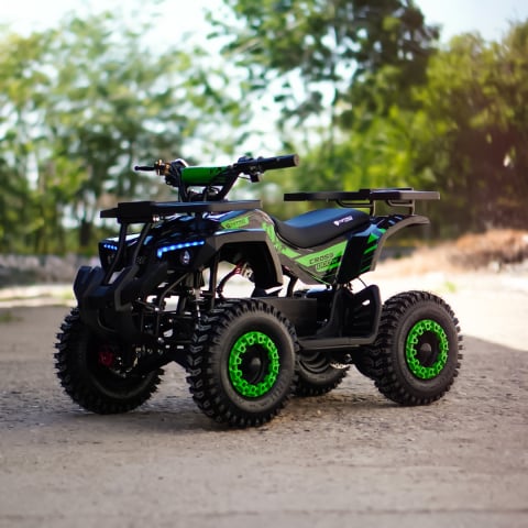 ATV electric NITRO Dusty VX Cross 1000W 36V Snowy tyres, culoare verde [4]