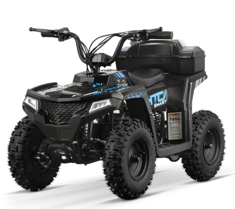 Produse in stoc - ATV electric NITRO E-QUAD Acanto 1000W cu baterie 36V 8Ah Lithium, culoare albastra