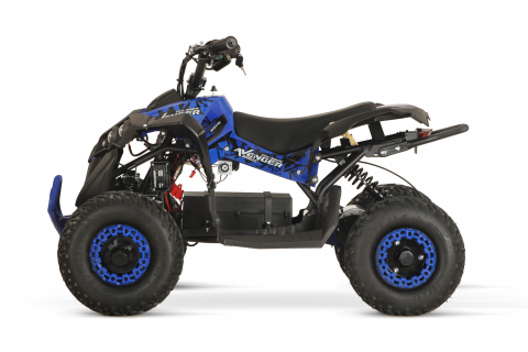 ATV electric NITRO Eco Avenger XXL 1000W 48V cu 3 viteza 6 inch BigTyre, Albastra [3]