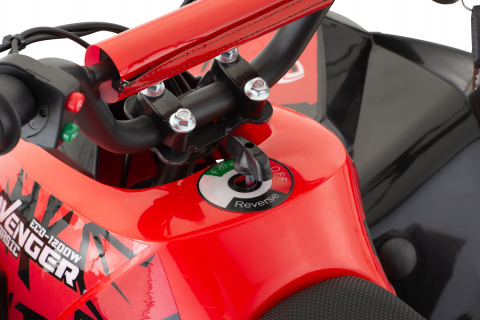 ATV electric NITRO Eco Avenger XXL 1200W 48V cu 3 viteza 6 inch Snowy tyres, portocaliu [5]
