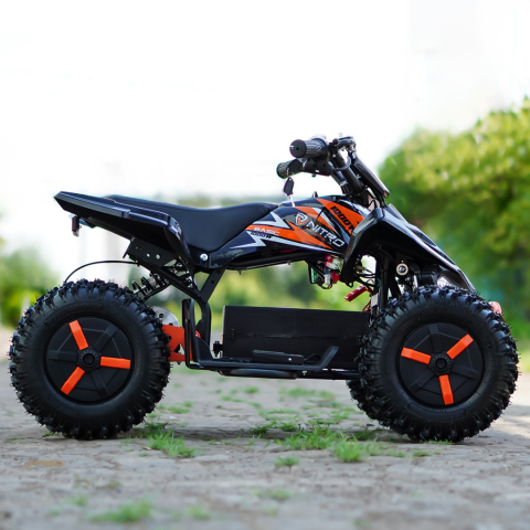ATV electric NITRO ECO Python 1000W 36V Snowy tyre, cu 3 Viteze, culoare portocaliu [5]