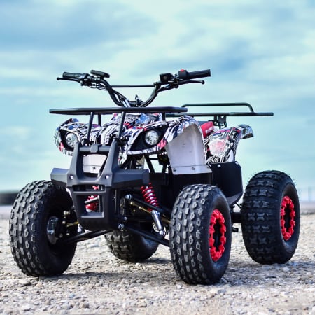 ATV electric NITRO Eco Toronto 1000W 48V 20Ah cu DIFERENTIAL #Alb [3]