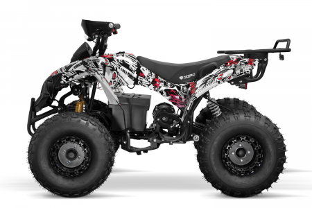 ATV electric NITRO Eco Warrior 1000W putere, baterie 48V 20Ah, Grafiti Alb [6]
