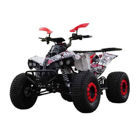 ATV & UTV Electrice - ATV electric NITRO EcoWarrior SPORT 1000W 48V 20Ah cu DIFERENTIAL, grafiti rosu