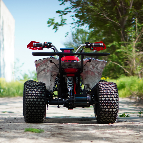 ATV electric NITRO EcoWarrior SPORT 1500W 60V 20Ah cu DIFERENTIAL, grafiti alb [5]