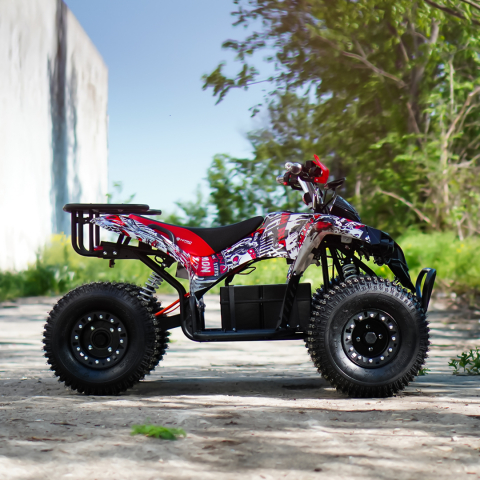 ATV electric NITRO EcoWarrior SPORT 1500W 60V 20Ah cu DIFERENTIAL, grafiti alb [7]