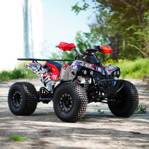 ATV electric NITRO EcoWarrior SPORT 1500W 60V 20Ah cu DIFERENTIAL, grafiti alb [1]