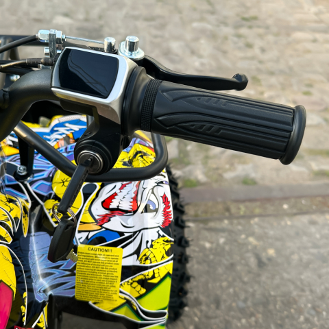 ATV electric NITRO Torino Quad 1000W 48V cu anvelope 13x4.10-6, grafiti galben [15]