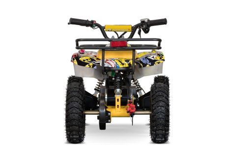 ATV electric NITRO Torino Quad 1000W 48V cu anvelope 13x4.10-6, grafiti galben [22]