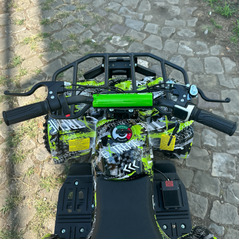 ATV electric NITRO Torino Quad 1000W 48V cu anvelope 13x4.10-6, grafiti green [14]
