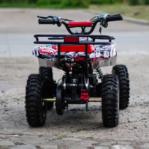 ATV electric NITRO Torino Quad 1000W 48V cu anvelope 13x4.10-6, grafiti white [10]