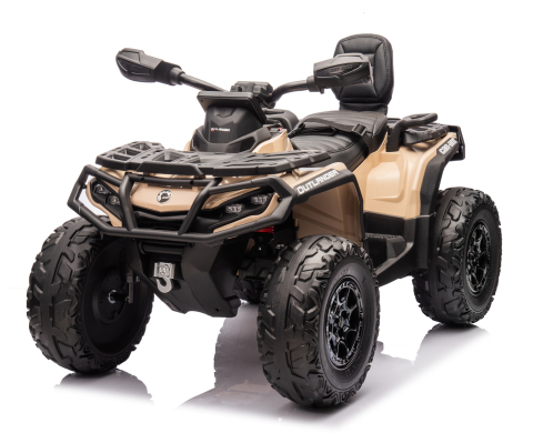 ATV & UTV Electrice - ATV electric pentru 2 copii Can Am Outlender 800W 24V Bombardier, culoare khaki