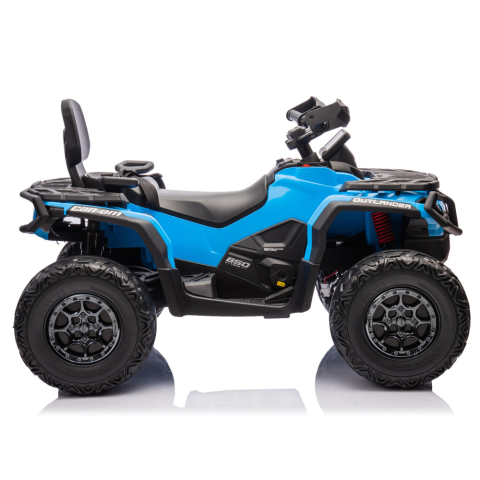 ATV electric pentru 2 copii Can Am Outlender 800W 24V Bombardier, culoare albastra [3]