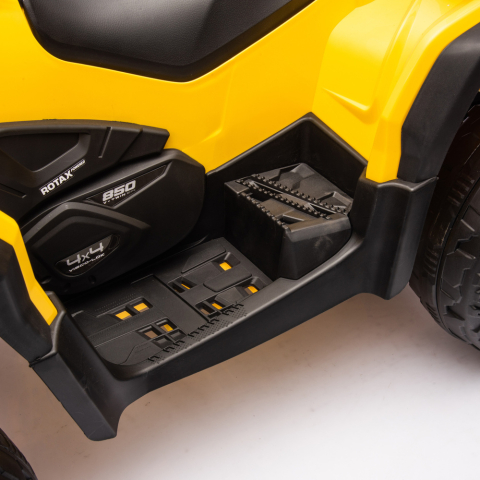ATV electric pentru 2 copii Can Am Outlender 800W 24V Bombardier, culoare galbena [7]