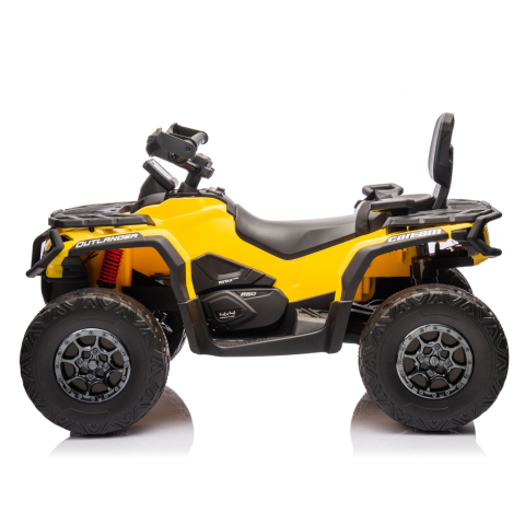ATV electric pentru 2 copii Can Am Outlender 800W 24V Bombardier, culoare galbena [3]