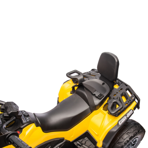 ATV electric pentru 2 copii Can Am Outlender 800W 24V Bombardier, culoare galbena [8]