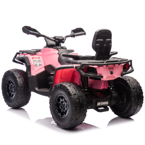 ATV electric pentru 2 copii Can Am Outlender 800W 24V Bombardier, culoare roz [5]