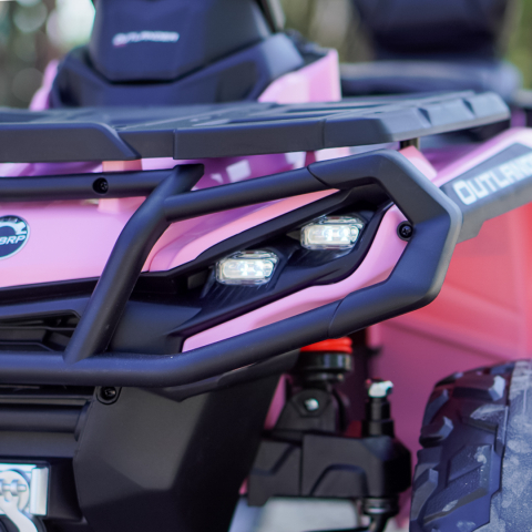 ATV electric pentru 2 copii Can Am Outlender 800W 24V Bombardier, culoare roz [12]
