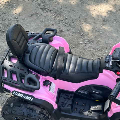 ATV electric pentru 2 copii Can Am Outlender 800W 24V Bombardier, culoare roz [18]