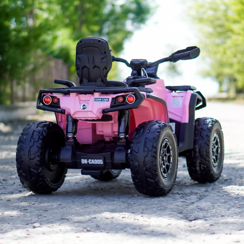 ATV electric pentru 2 copii Can Am Outlender 800W 24V Bombardier, culoare roz [7]