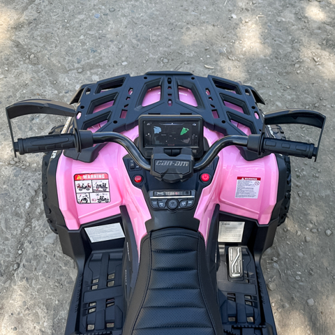 ATV electric pentru 2 copii Can Am Outlender 800W 24V Bombardier, culoare roz [17]