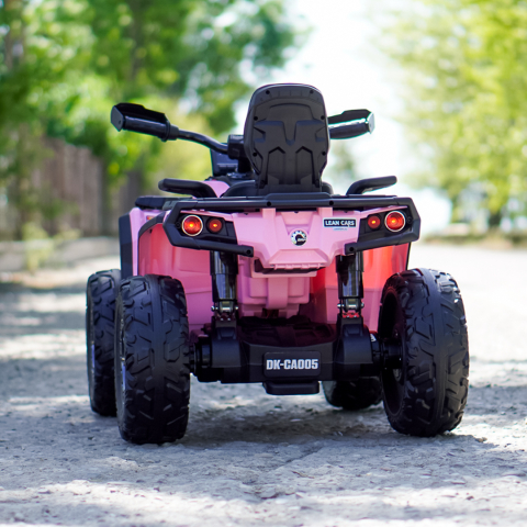 ATV electric pentru 2 copii Can Am Outlender 800W 24V Bombardier, culoare roz [6]