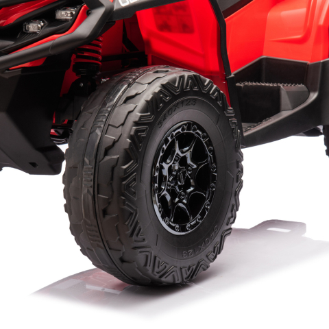 ATV electric pentru 2 copii Can Am Outlender 800W 24V Bombardier, culoare rosie [9]