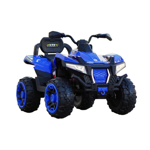 Masinute electrice - ATV electric copii 3-9 ani, 140W baterie 12V, albastru, 4x4
