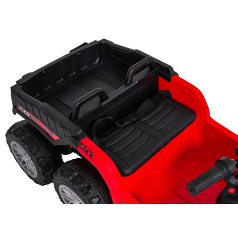 ATV electric pentru copii 2-6 ani, Kinderauto FarmQuad 6x6, 180W, 12V 14AH, roti EVA, culoare rosie [18]