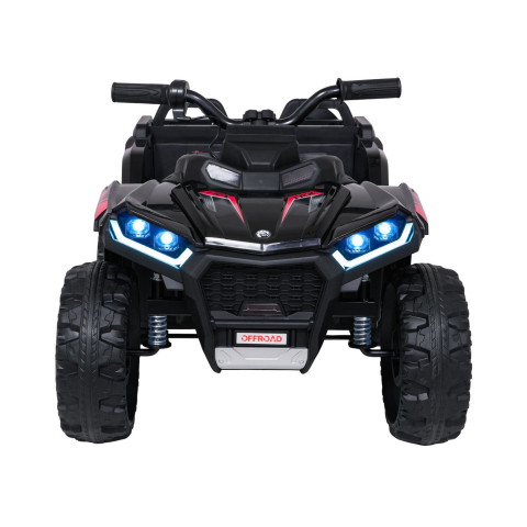 ATV electric pentru copii 2-6 ani, Kinderauto FarmQuad 6x6, 180W, 12V 14AH, roti EVA, culoare neagra [1]