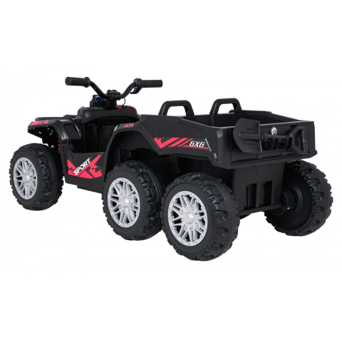 ATV electric pentru copii 2-6 ani, Kinderauto FarmQuad 6x6, 180W, 12V 14AH, roti EVA, culoare neagra [7]