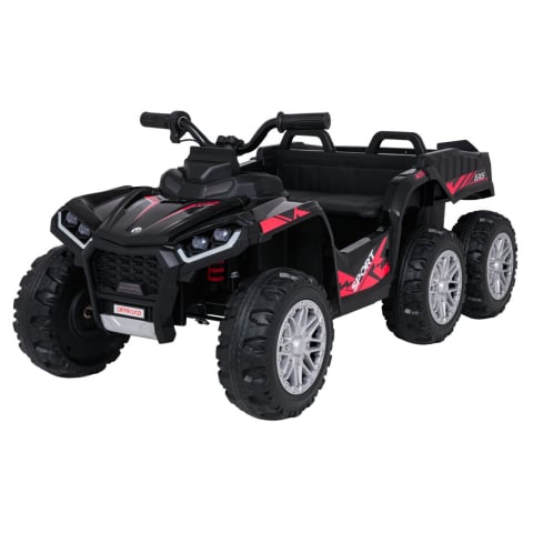 Masinute electrice - ATV electric pentru copii 2-6 ani, Kinderauto FarmQuad 6x6, 180W, 12V 14AH, roti EVA, culoare neagra