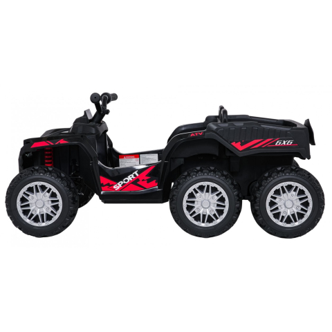 ATV electric pentru copii 2-6 ani, Kinderauto FarmQuad 6x6, 180W, 12V 14AH, roti EVA, culoare neagra [5]