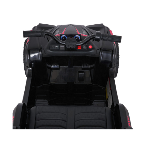 ATV electric pentru copii 2-6 ani, Kinderauto FarmQuad 6x6, 180W, 12V 14AH, roti EVA, culoare neagra [12]