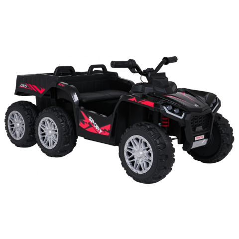 ATV electric pentru copii 2-6 ani, Kinderauto FarmQuad 6x6, 180W, 12V 14AH, roti EVA, culoare neagra [2]