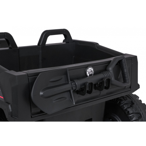 ATV electric pentru copii 2-6 ani, Kinderauto FarmQuad 6x6, 180W, 12V 14AH, roti EVA, culoare neagra [24]