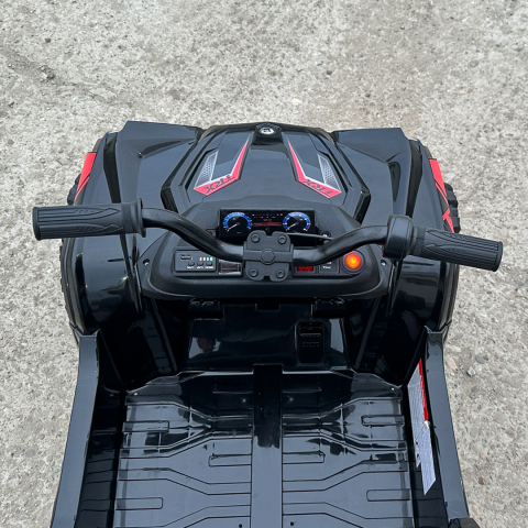 ATV electric pentru copii 2-6 ani, Kinderauto FarmQuad 6x6, 180W, 12V 14AH, roti EVA, negru [13]