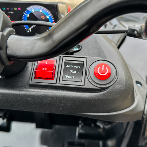 ATV electric pentru copii 2-6 ani, Kinderauto FarmQuad 6x6, 180W, 12V 14AH, roti EVA, negru [15]