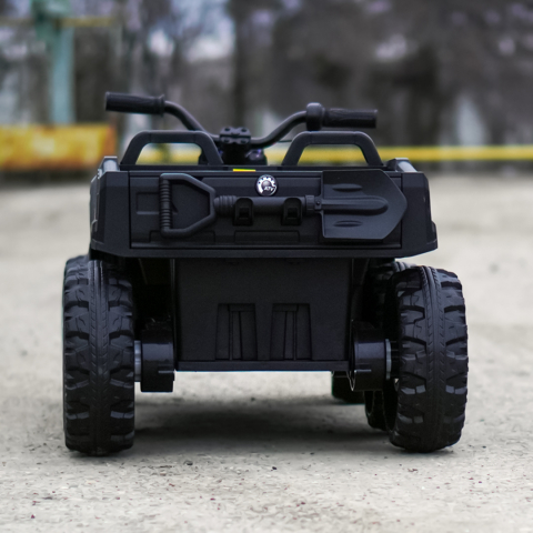 ATV electric pentru copii 2-6 ani, Kinderauto FarmQuad 6x6, 180W, 12V 14AH, roti EVA, negru [5]