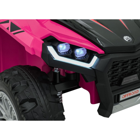 ATV electric pentru copii 2-6 ani, Kinderauto FarmQuad 6x6, 180W, 12V 14AH, roti EVA, culoare roz [23]