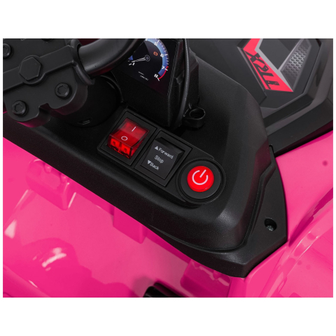 ATV electric pentru copii 2-6 ani, Kinderauto FarmQuad 6x6, 180W, 12V 14AH, roti EVA, culoare roz [16]