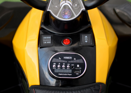 Atv electric pentru copii 2-5 ani Kinderauto Wolf 70W , galben [7]