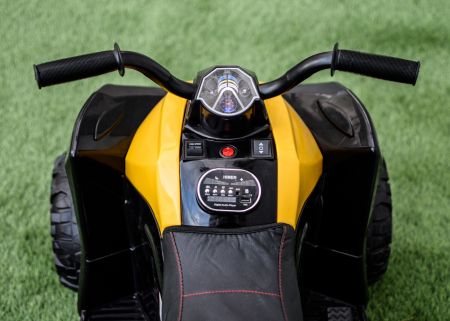Atv electric pentru copii 2-5 ani Kinderauto Wolf 70W , galben [6]