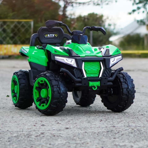 ATV electric copii 3-9 ani, 180W baterie 12V, verde, 4x4 [1]