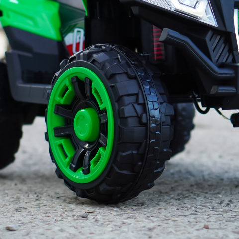 ATV electric copii 3-9 ani, 180W baterie 12V, verde, 4x4 [3]