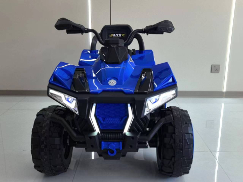 ATV electric copii 3-9 ani, 180W baterie 12V, albastru, 4x4 [1]